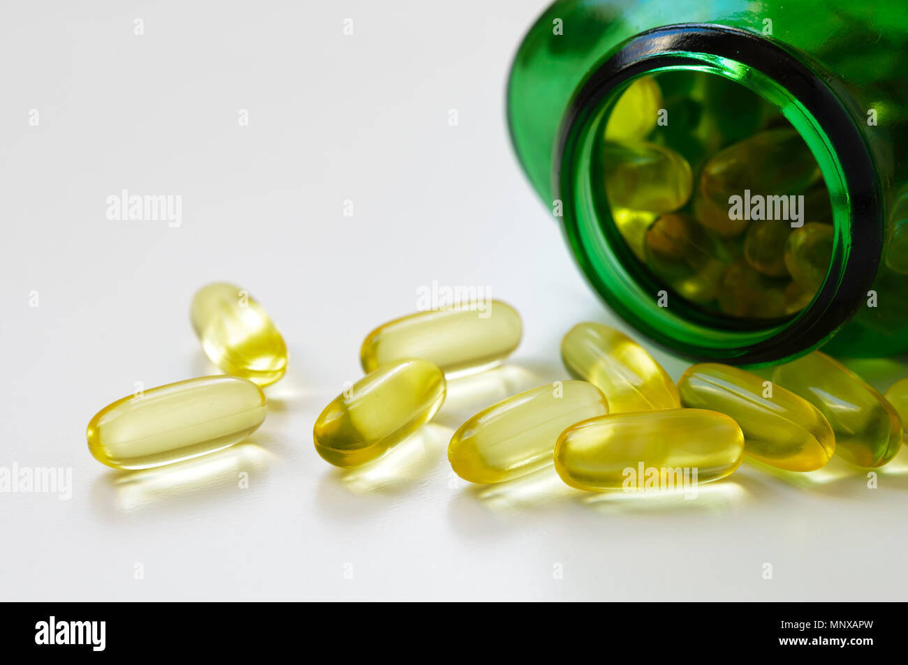 Fish oil capsules Stock Photo Alamy