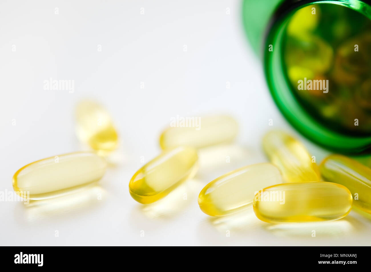Fish oil capsules Stock Photo Alamy