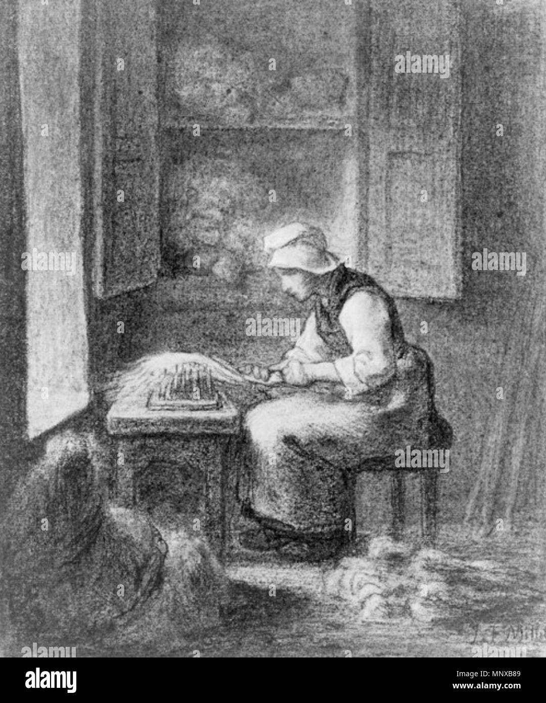 Jean francois millet Black and White Stock Photos & Images Alamy