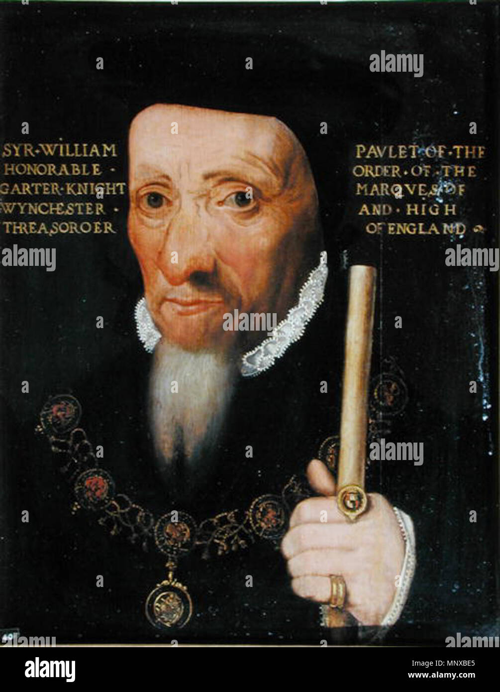 . Portrait of William Paulet, 1st Marquess of Winchester (c.1483–1572) . after 1551.   1125 Sir William Paulet Stock Photo