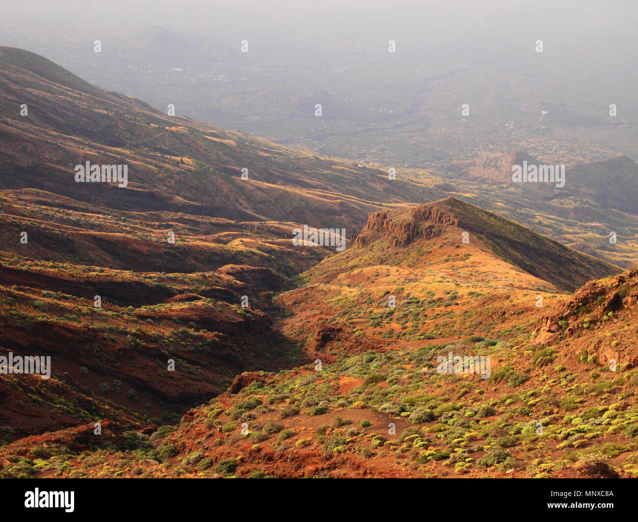 The Fogo volcano in the island of the same name, Cape Verde archipelago ...