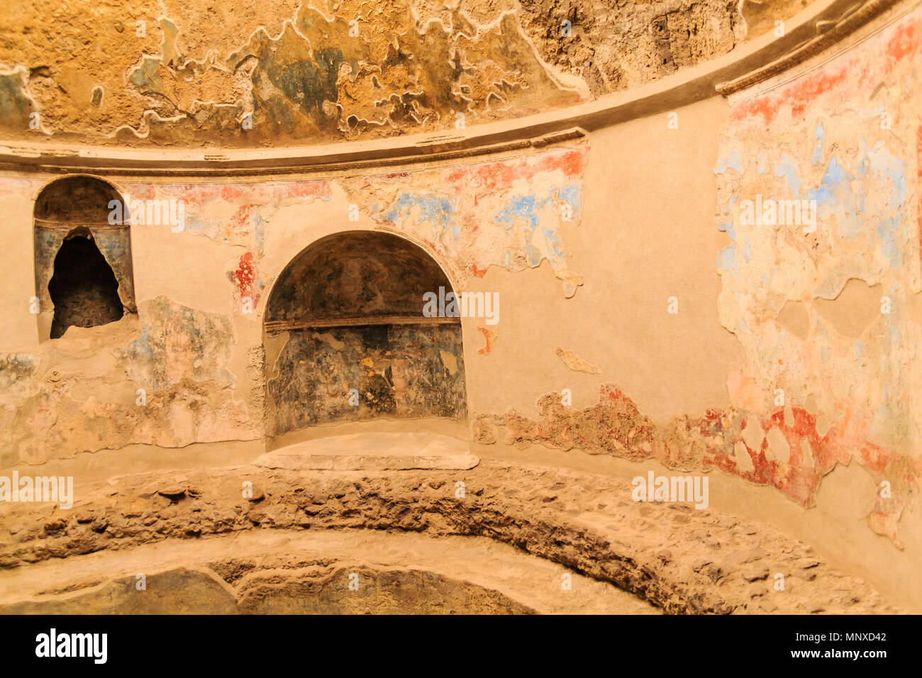 Details in Public Baths in Pompeii Stock Photo Alamy