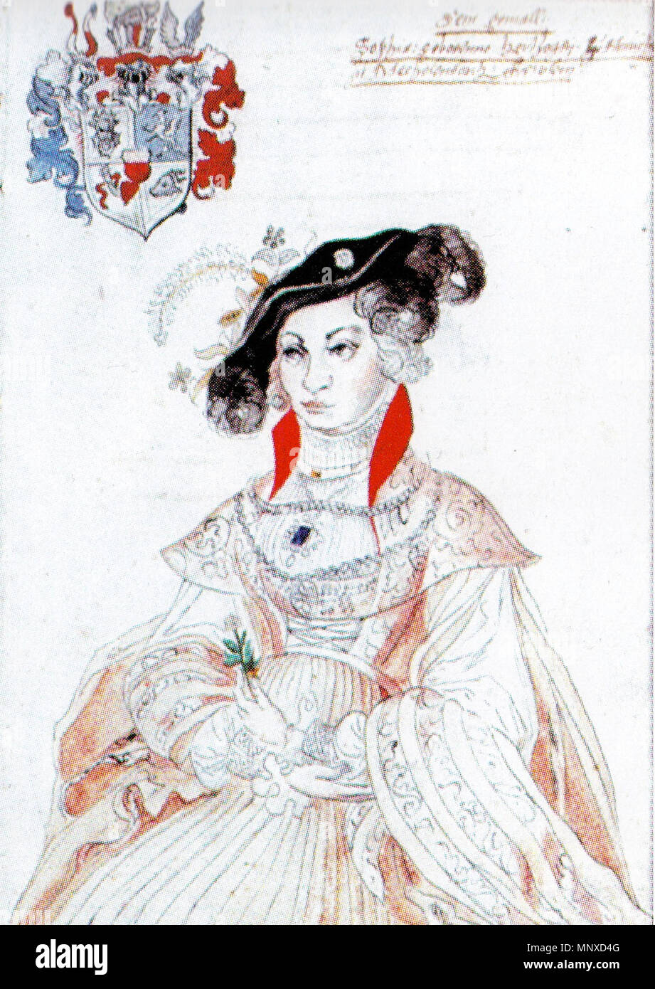 . Deutsch Sophie von Mecklenburg, Ehefrau von Ernst dem Bekenner, in