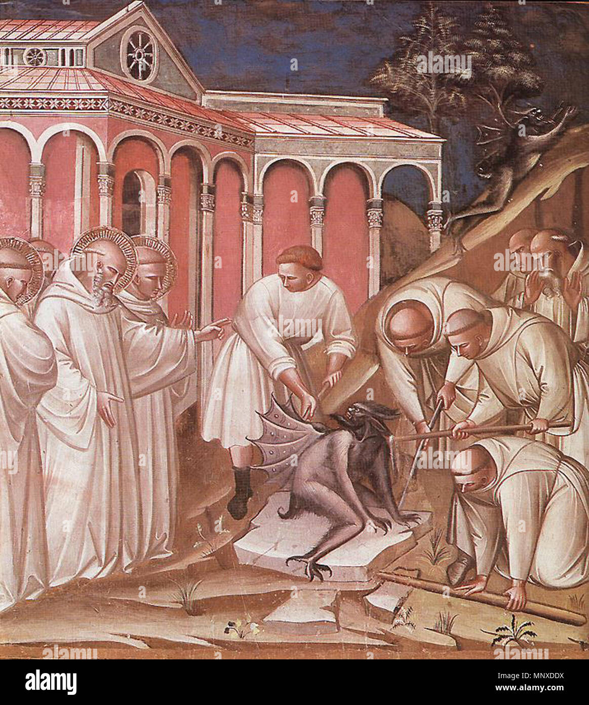 Stories from the Legend of St Benedict   1387.   1135 Spinello Aretino - Stories from the Legend of St Benedict - WGA21677 Stock Photo