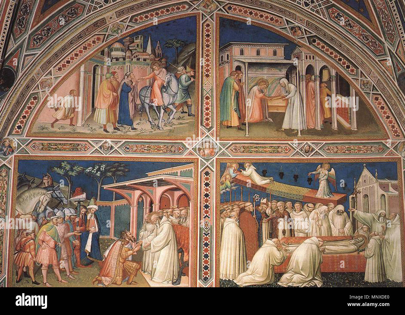 Stories from the Legend of St Benedict   1387.   1135 Spinello Aretino - Stories from the Legend of St Benedict - WGA21676 Stock Photo
