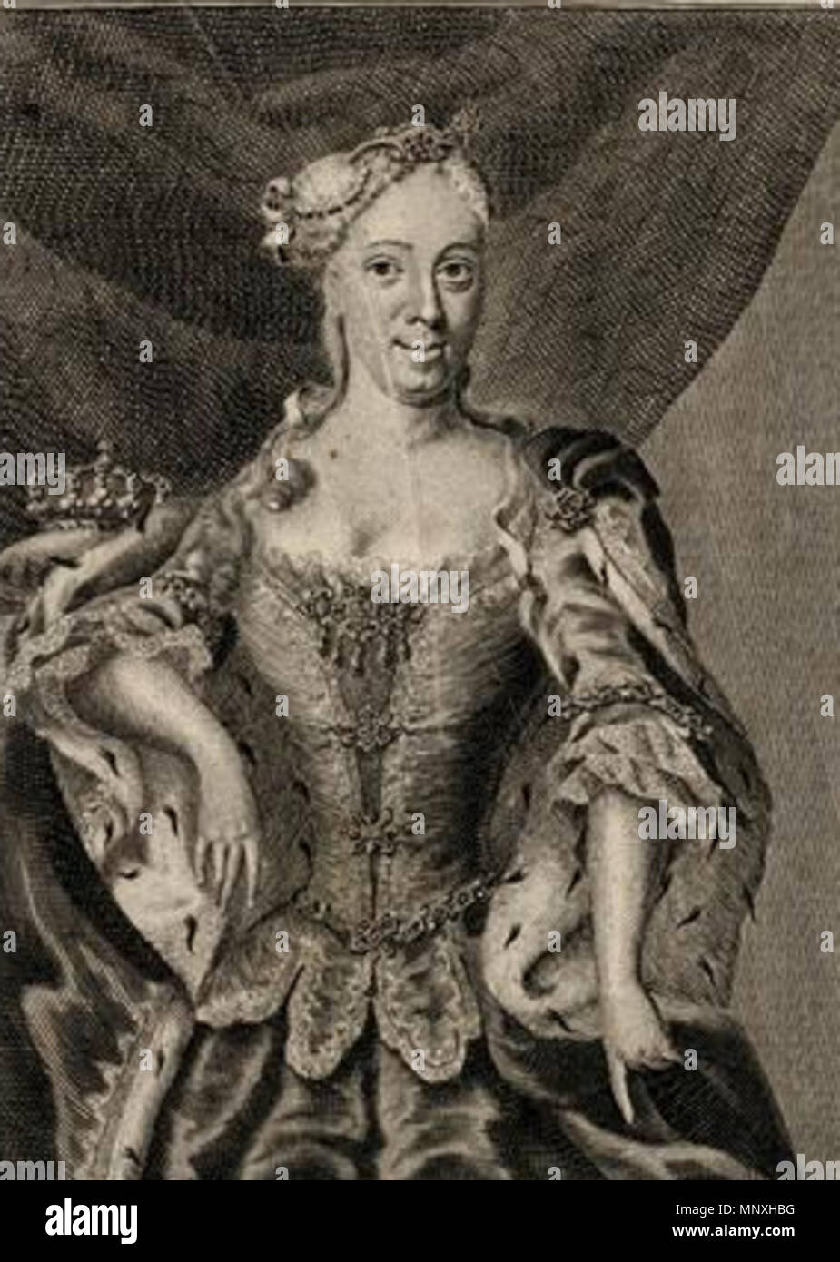 . Elisabeth Farnèse, reine d'Espagne . 18th century.   1154 Syfang - Elisabeth Farnese Stock Photo
