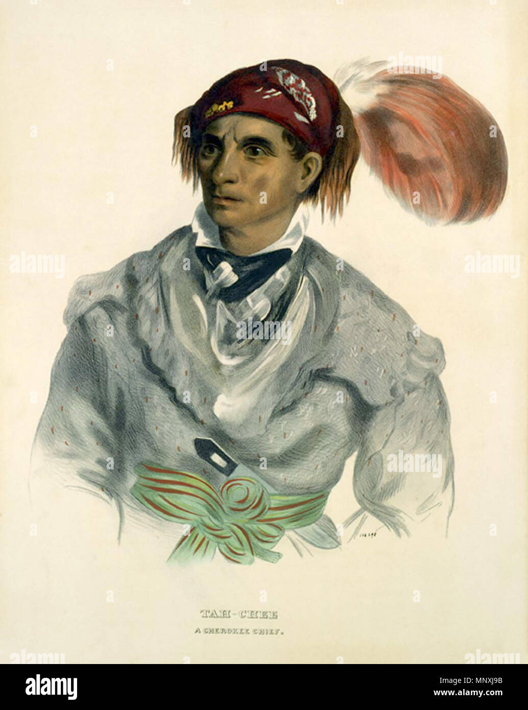 . Tah-Chee (Dutch), A Cherokee Chief . 1837.   Charles Bird King  (1785–1862)     Alternative names C. B. King; Charles B. King; King; chas. b. king  Description American painter and artist  Date of birth/death 26 September 1785 18 March 1862  Location of birth/death Newport Washington D.C.  Work location New York, London, Philadelphia, Baltimore, Richmond, Washington D.C.  Authority control  : Q2958563 VIAF: 27883084 ISNI: 0000 0000 8367 3681 ULAN: 500003108 LCCN: n88156294 GND: 119505827 WorldCat 1158 Tahchee Stock Photo