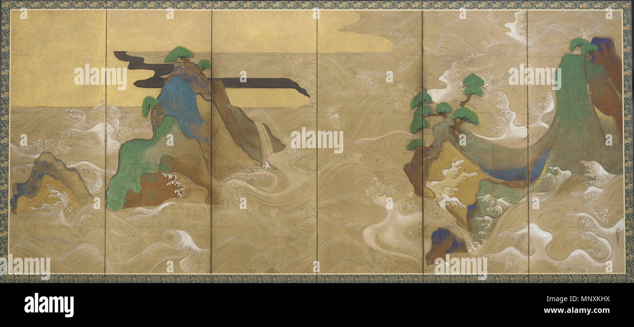 Japan, art, waves hi-res stock photography and images - Alamy