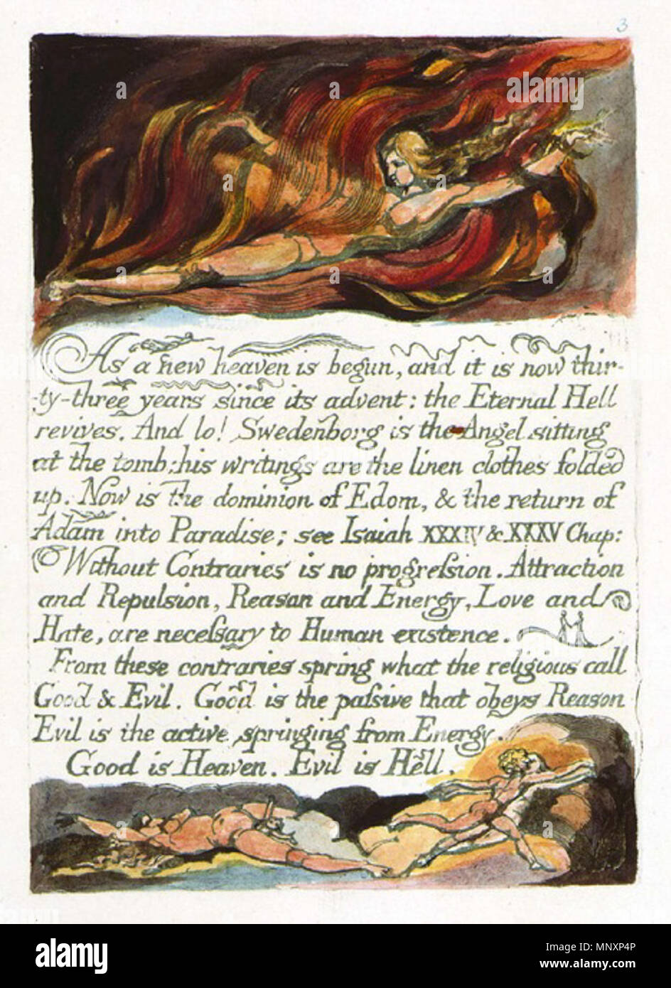 English: The Marriage of Heaven and Hell copy H 1790 Fitzwilliam Museum  object 3 . 1790. William Blake (1757–1827) Alternative names W. Blake;  Uil'iam Bleik Description British painter, poet, writer, theologian