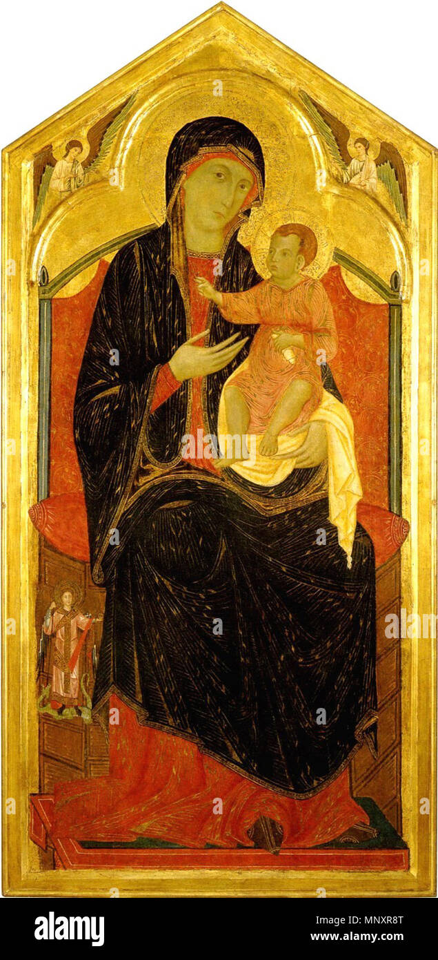 Madonna and child enthroned hi res stock photography and images