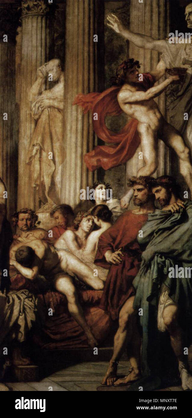 Romans of the Decadence (detail) 1847. 1187 Thomas Couture Romans of