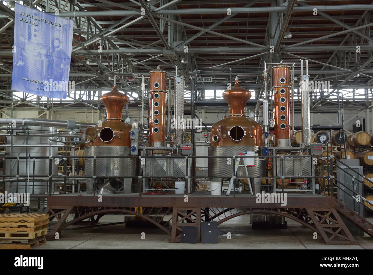 The St. Spirits distillery (founded 1982), Alameda CA Stock