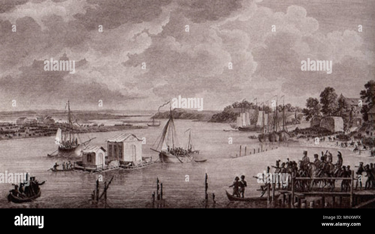 1807 год какой мир. Тильзитский мир на реке Неман. Тильзит город 1807.