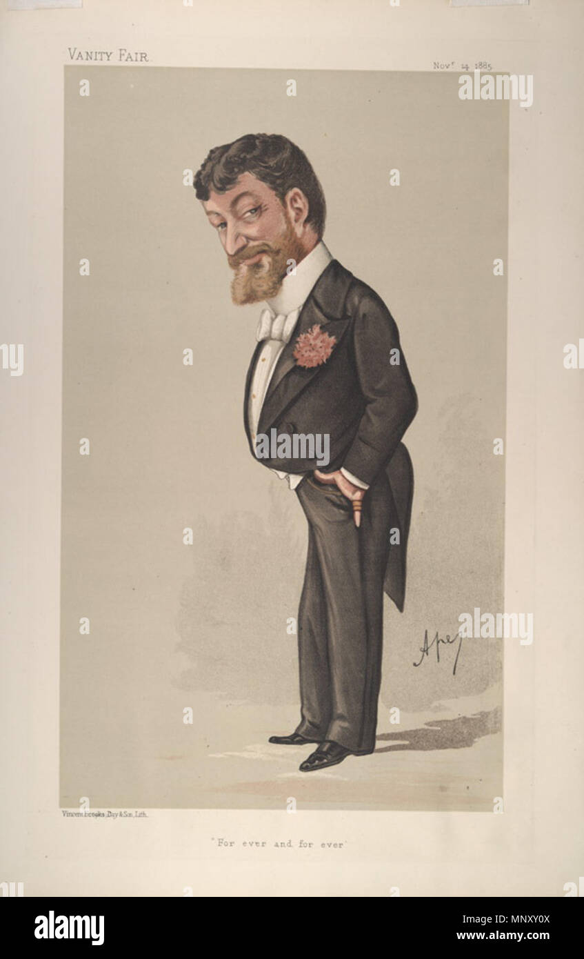 . Men of the Day No.344: Caricature of Sig P Tosti. Caption reads: 'For ever and for ever' . 14 November 1885. 'Ape'   Carlo Pellegrini  (1839–1889)     Alternative names Singe, Ape  Description Italian artist and caricaturist  Date of birth/death 25 March 1839 22 January 1889  Location of birth/death Capua London  Work location London  Authority control  : Q935877 VIAF: 91408204 ISNI: 0000 0001 1684 9584 ULAN: 500106277 LCCN: n94116782 NLA: 35070756 WorldCat 1200 Francesco Paolo Tosti, Vanity Fair, 1885-11-14 Stock Photo