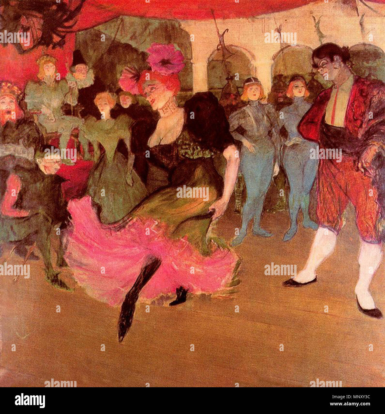 . English: Painting by Toulouse-Lautrec . 18 March 2014, 13:42:47.   Henri de Toulouse-Lautrec  (1864–1901)      Alternative names Henri Marie Raymond de Toulouse-Lautrec-Monfa  Description French poster artist, lithographer, painter, artist and graphic artist  Date of birth/death 24 November 1864 9 September 1901  Location of birth/death Albi Château Malromé [Malromé castle] (Gironde)  Work period 1880--1901  Work location Paris, Bordeaux (in winter 1900).  Authority control  : Q82445 VIAF: 32003649 ISNI: 0000 0001 2126 6391 ULAN: 500029114 LCCN: n79045509 NLA: 36523107 WorldCat 1201 Toulouse Stock Photo