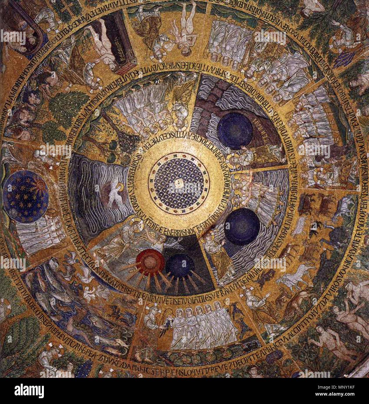 English Cupola of Genesis circa 1210. 1214 Unknown artist Cupola of