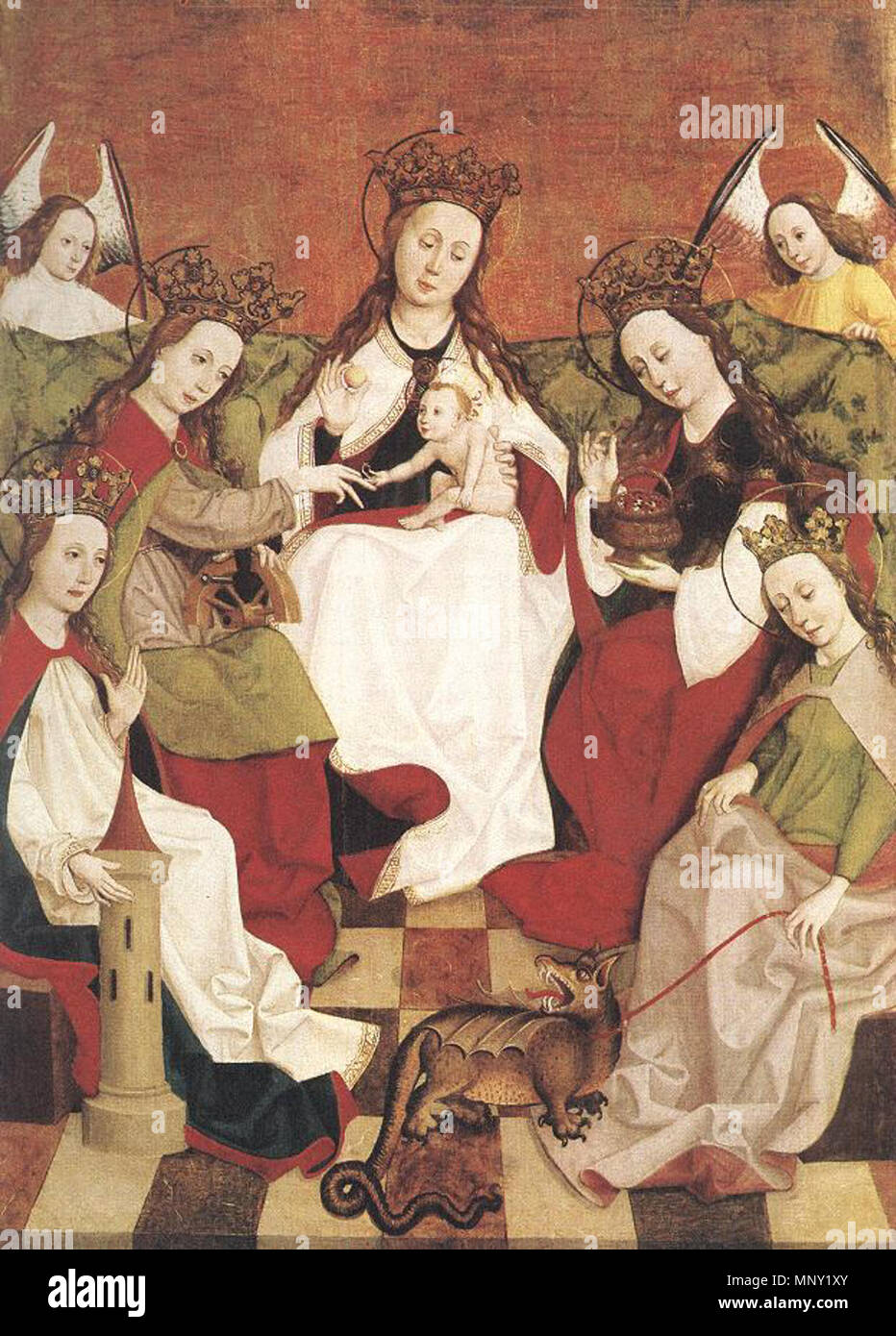Marriage of Saint Catherine circa 1500. 1215 Unknown painter - Marriage ...