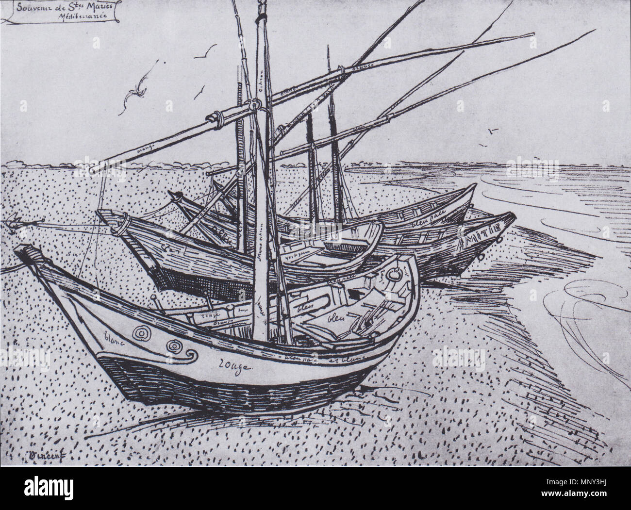 Fishing boats van gogh hires stock photography and images Alamy