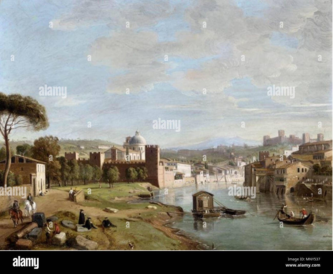 Art Oil Netherlands Caspar Andriaans van Wittel Rome A View of The Colosseum