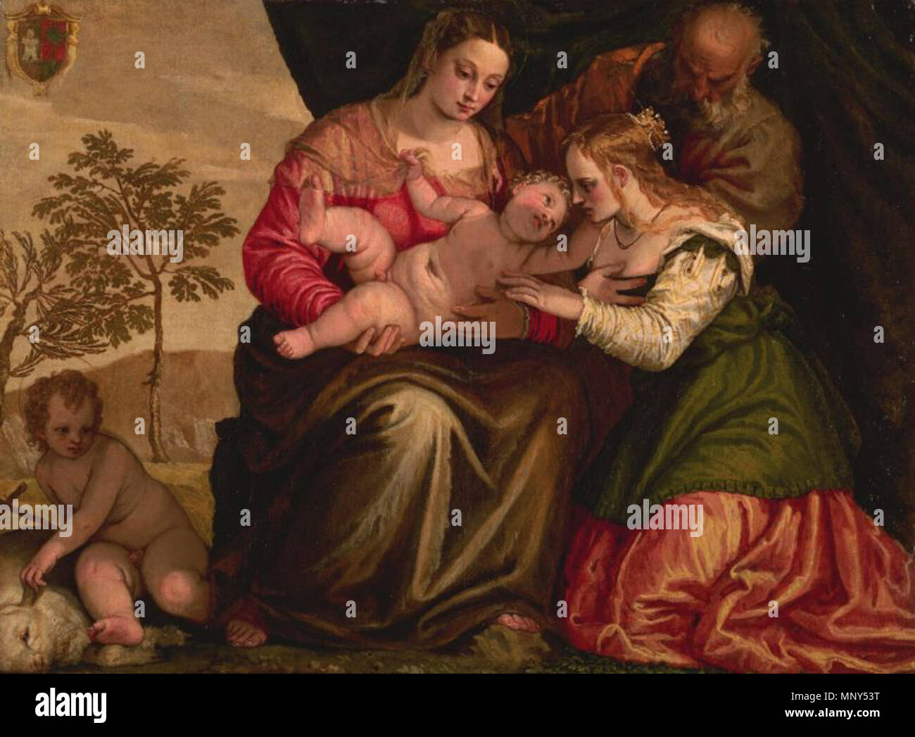 Mystical Marriage of Saint Catherine 1547. 1230 Veronese The Mystic of ...