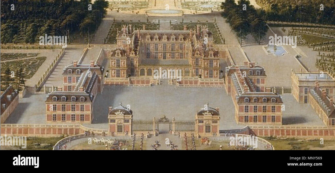 Deutsch: Schloss Versailles im Jahr 1668; Öl auf Leinwand, Château