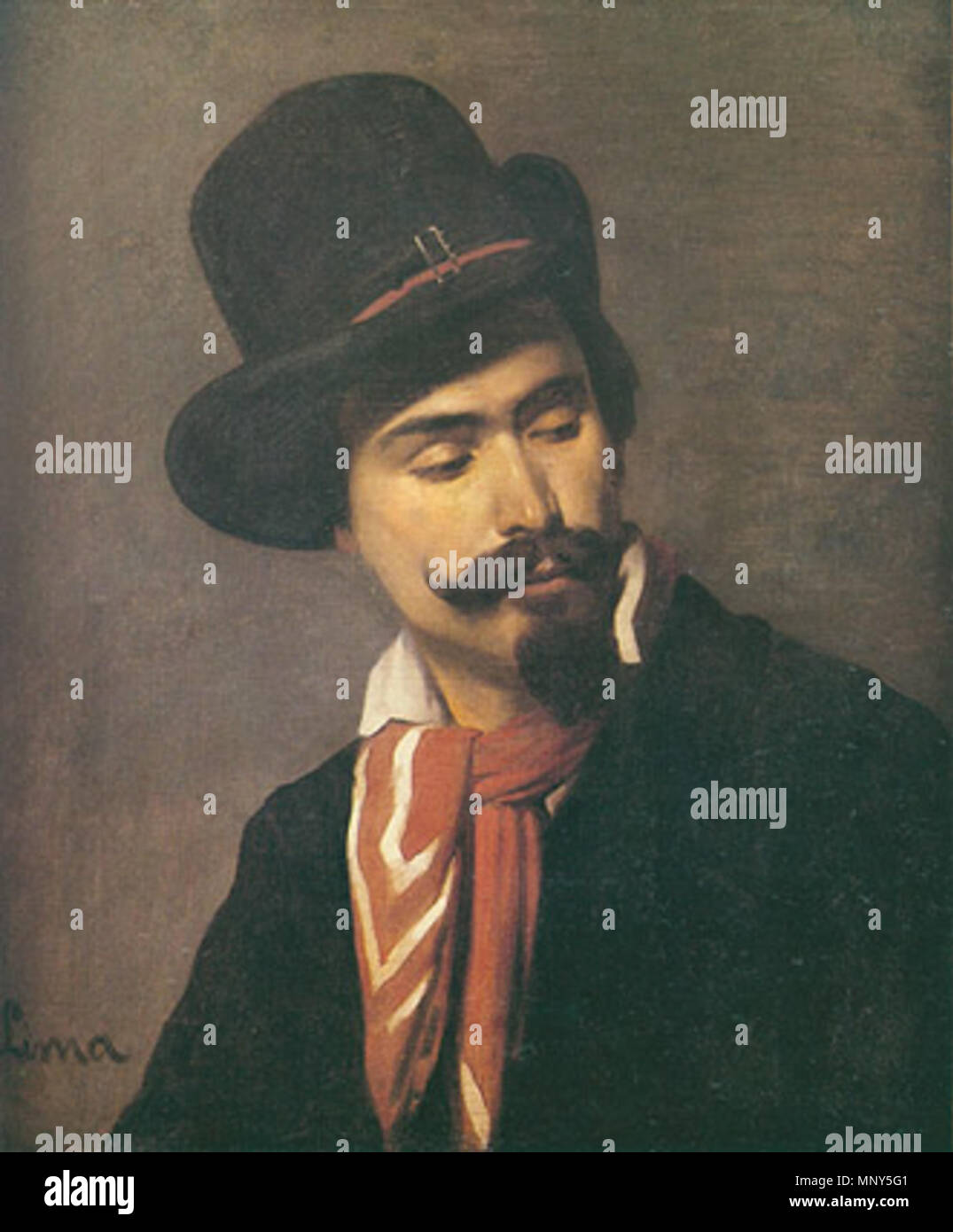 1232 Victor Meirelles Estudo de Cabeça, c. 1856 Stock Photo Alamy