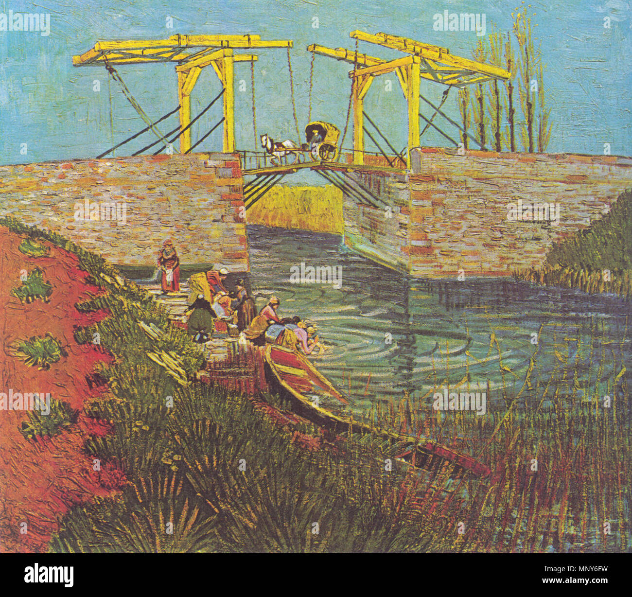 The langlois bridge at arles art hi-res stock photography and