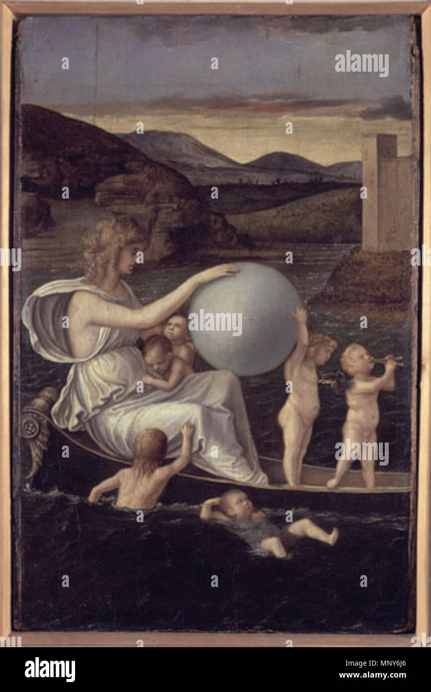 . Vier allegorieën (Restelo di Vincenzo Catena), ca. 1490, Venezia, Gallerie dell'Accademia . circa 1490.   1239 Vincenzo Catena 023d Stock Photo