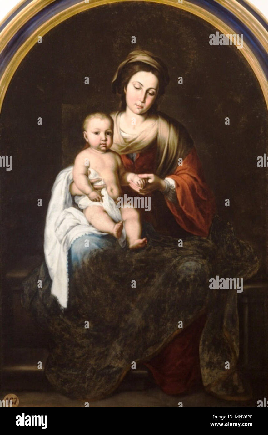 1239 Virgen con el Niño, atribuida a Bartolomé Esteban Murillo (Museo de  Bellas Artes de Sevilla Stock Photo - Alamy
