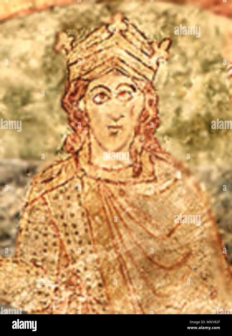 Vratislav II King of Bohemia . 1134. anonymous fresco in Znojmo (CZ) 1245  Vratislav II 140x190 Stock Photo - Alamy