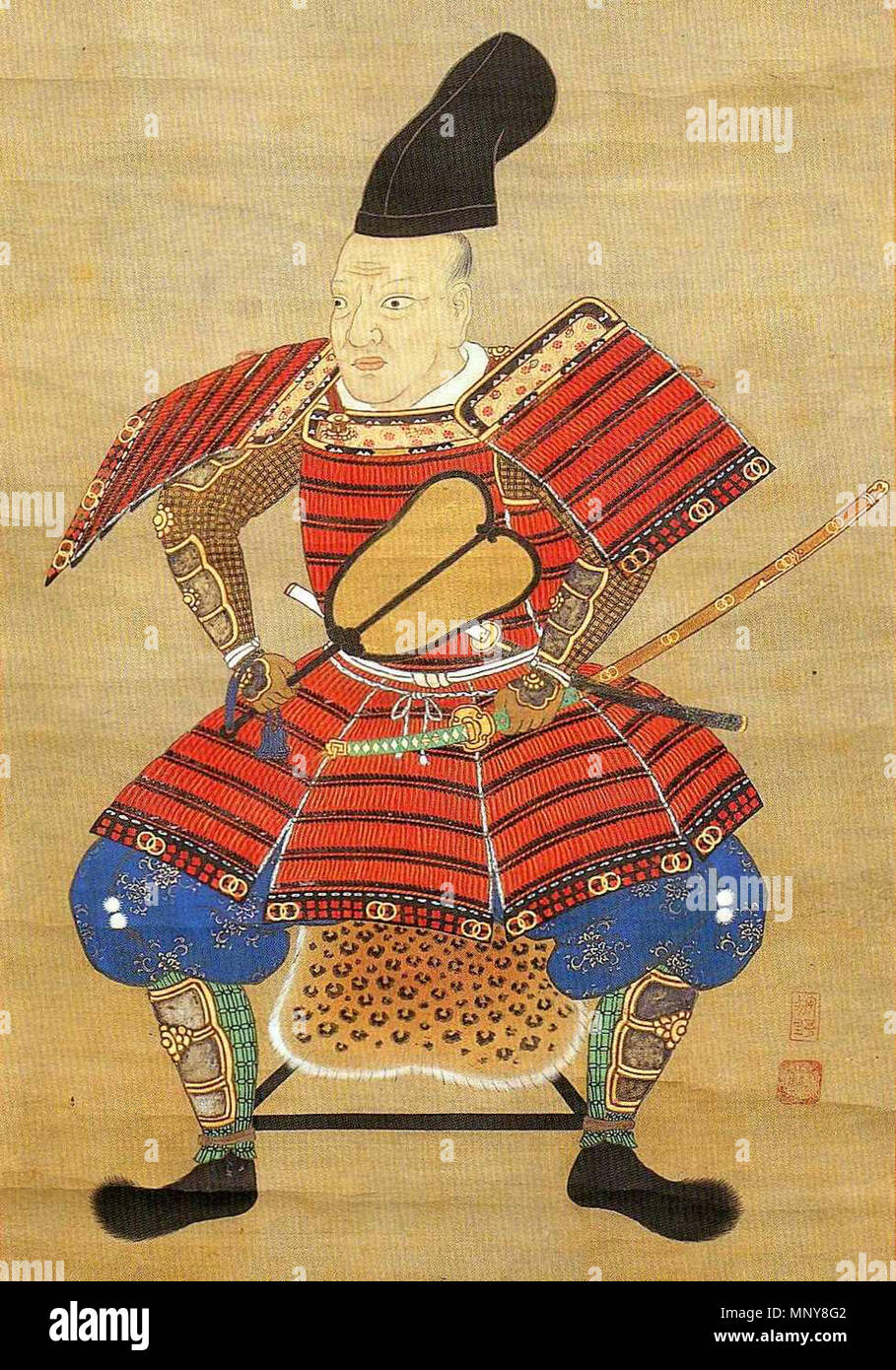 . English Wakisaka Yasumoto 日本語 脇坂安元 . Unknown date. 狩野元俊画 1248