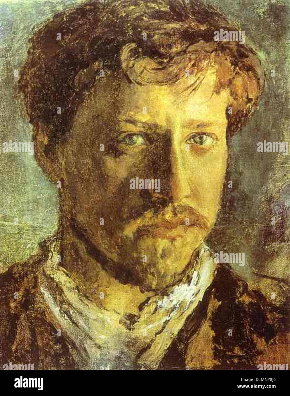 Self-portrait   1880s.   1249 Walentin Aleksandrovich Serov Self-Portrait, 1880s Stock Photo