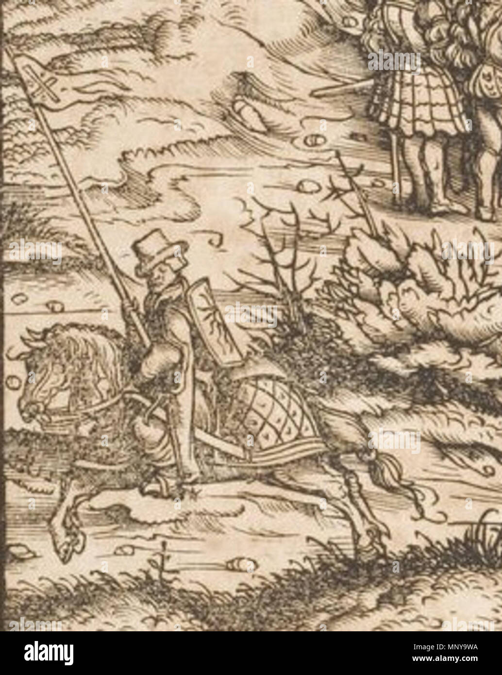 . Русский: Страдиот. between 1510 and 1520. Hans Burgkmair d. Ä.? 1254 Weisskunig 259 (detail) Stock Photo