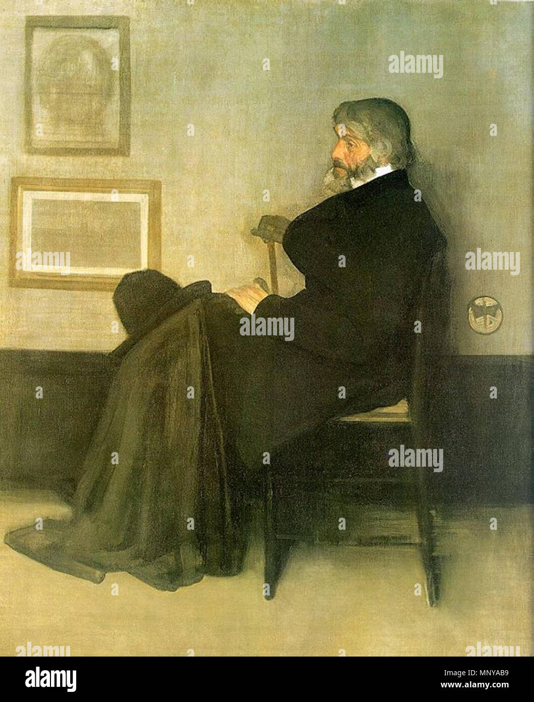 Arrangement in Gray and Black No2 . Porträt of Thomas Carlyle . 1873. 1257 Whistler James