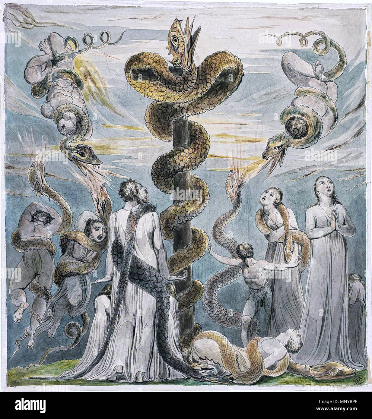 Moses And Serpent On Pole