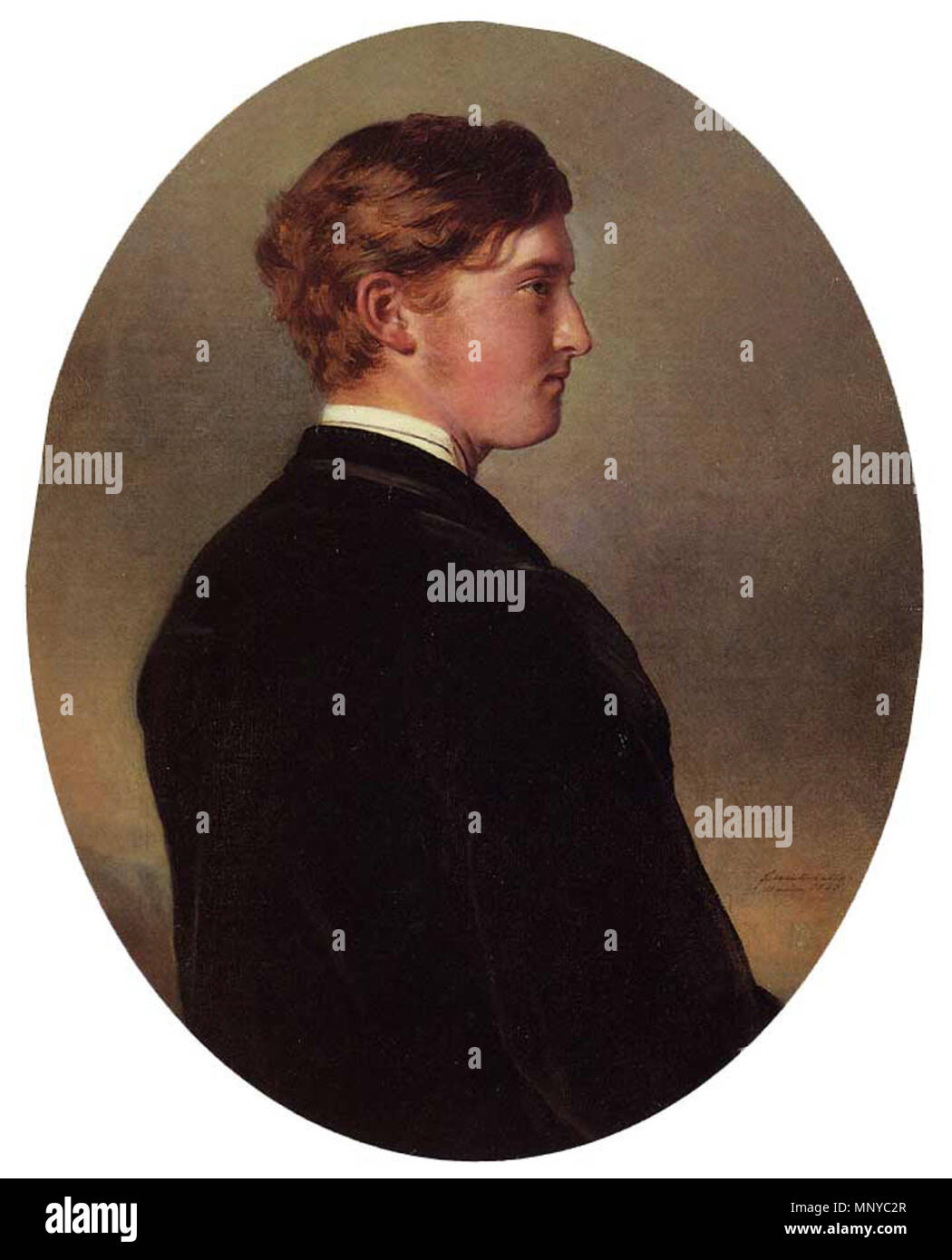 Portrait of William Douglas 12th Duke of Hamilton    .   1264 William Douglas 12th Duke of Hamilton, 1863 Stock Photo