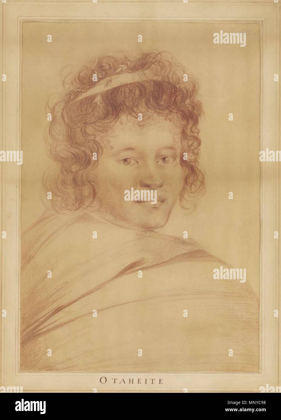 1265 William Hodges – Portrait of Tynai-mai, Princess of Raiatea Stock Photo
