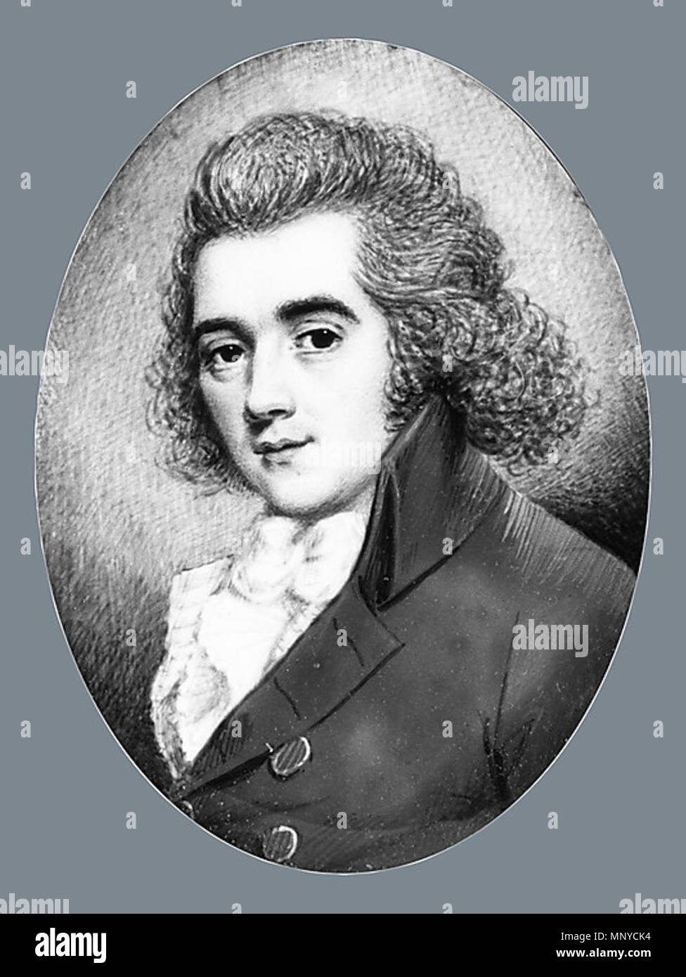 .  English: Portrait of William Paulet Carey (1759–1839), Irish art critic and engraver. . 18th century.   1267 William Paulet Carey Stock Photo