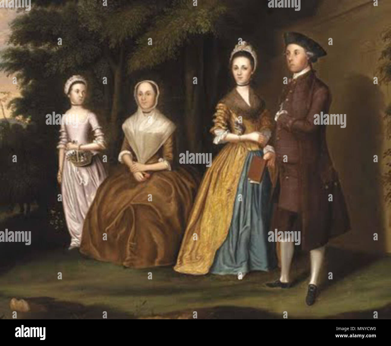 . William Williams (17271791). The Wiley Family in front of a tall