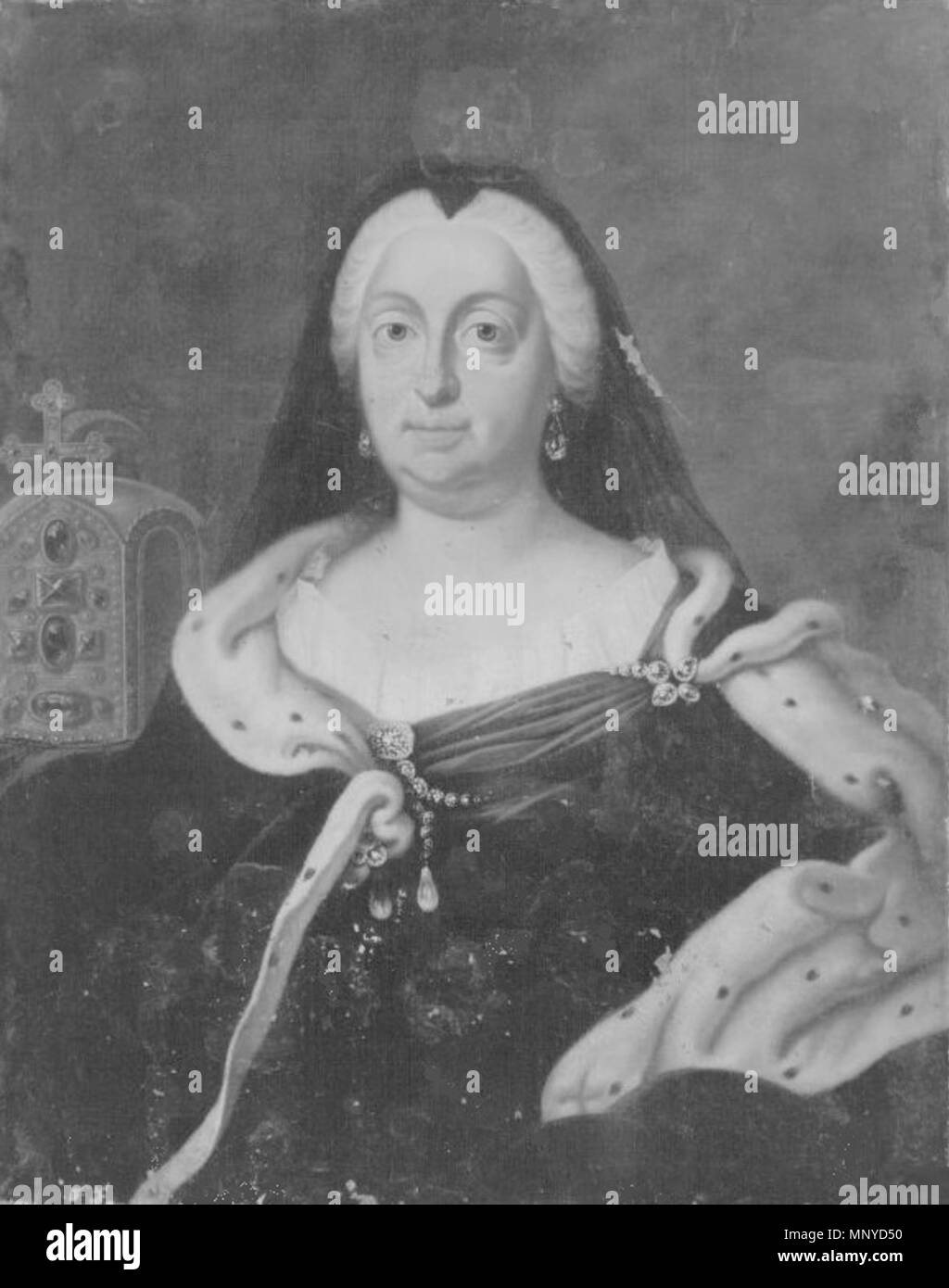 German Bildnis der Maria Amalie von Österreich, Witwe des Kaisers Karl