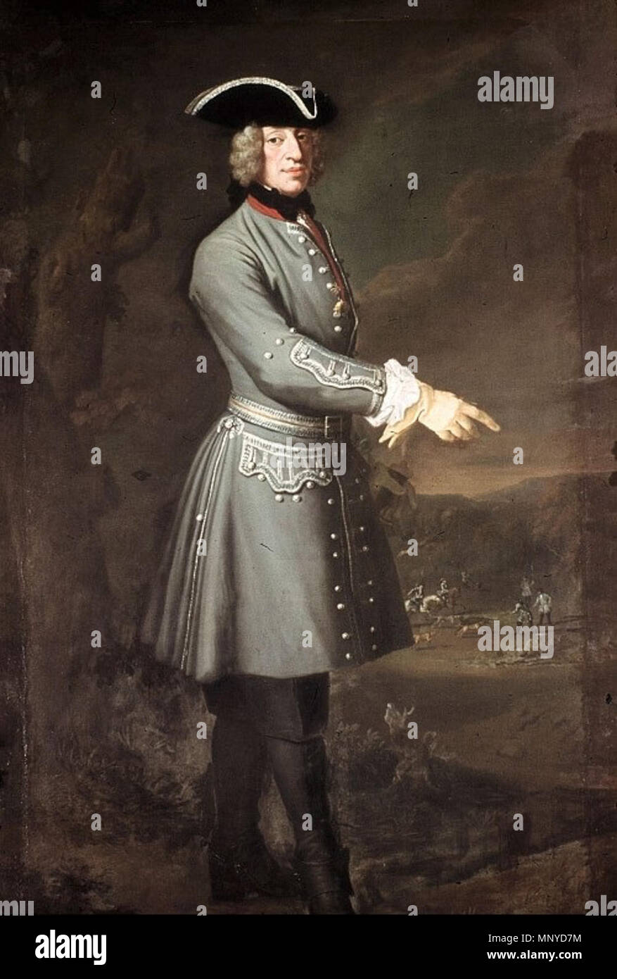 . The Elector Charles Albert of Bavaria as Wild Pig Hunter . circa 1730