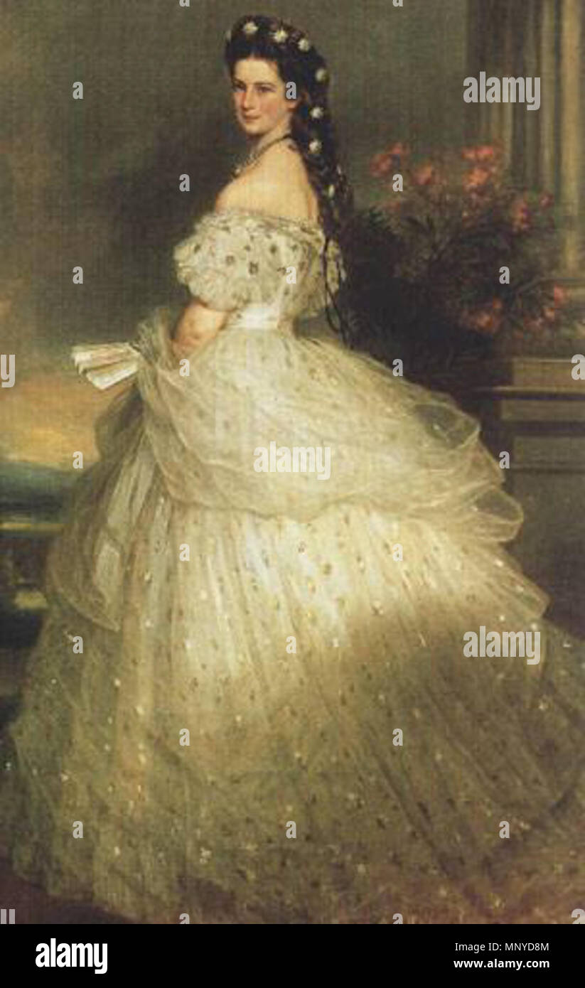 購入禁止Kaiserin Elisabeth im Galakleid 複製画 File:Kaiserin Elisabeth im Galakleid mit Rubinschmuck und