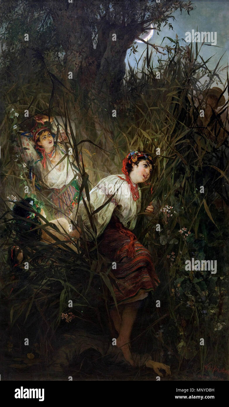 Polski: Rusałki. 1877. 1270 Witold Pruszkowski-Rusalki Stock Photo - Alamy