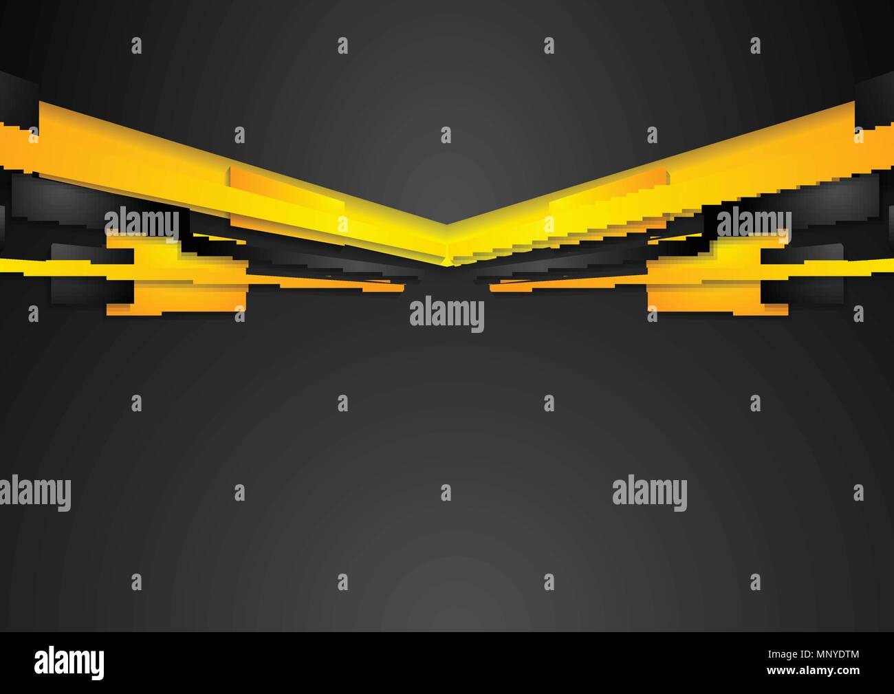 Abstract orange and black motion technology design. Vector corporate ...