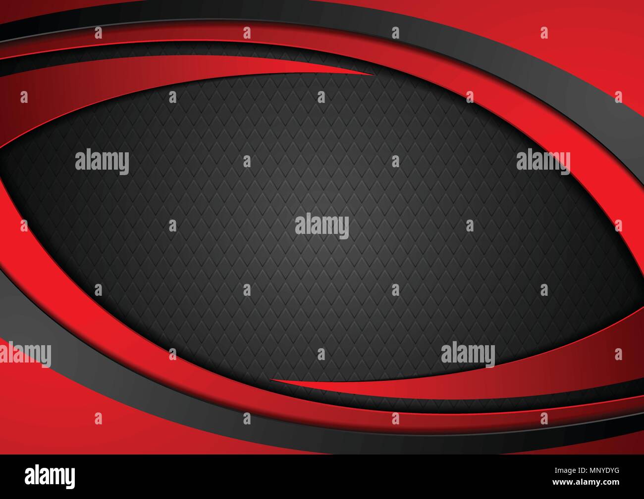 Red and black abstract wavy corporate vector background Stock Vector ...