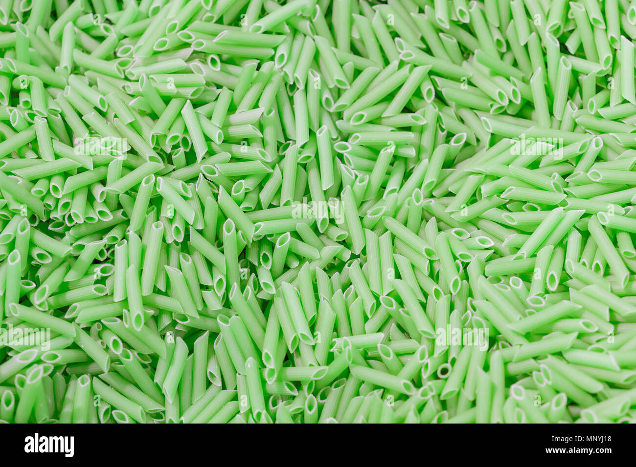 Spinach pasta. green vermicelli. background Stock Photo