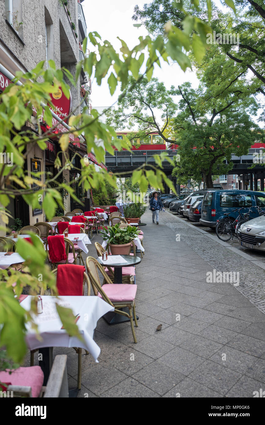 Berlin, Germany, Jules VERNE, Restaurant, Savignyplatz, 61, Monday,  28.08.17, © Peter SPURRIER Stock Photo - Alamy