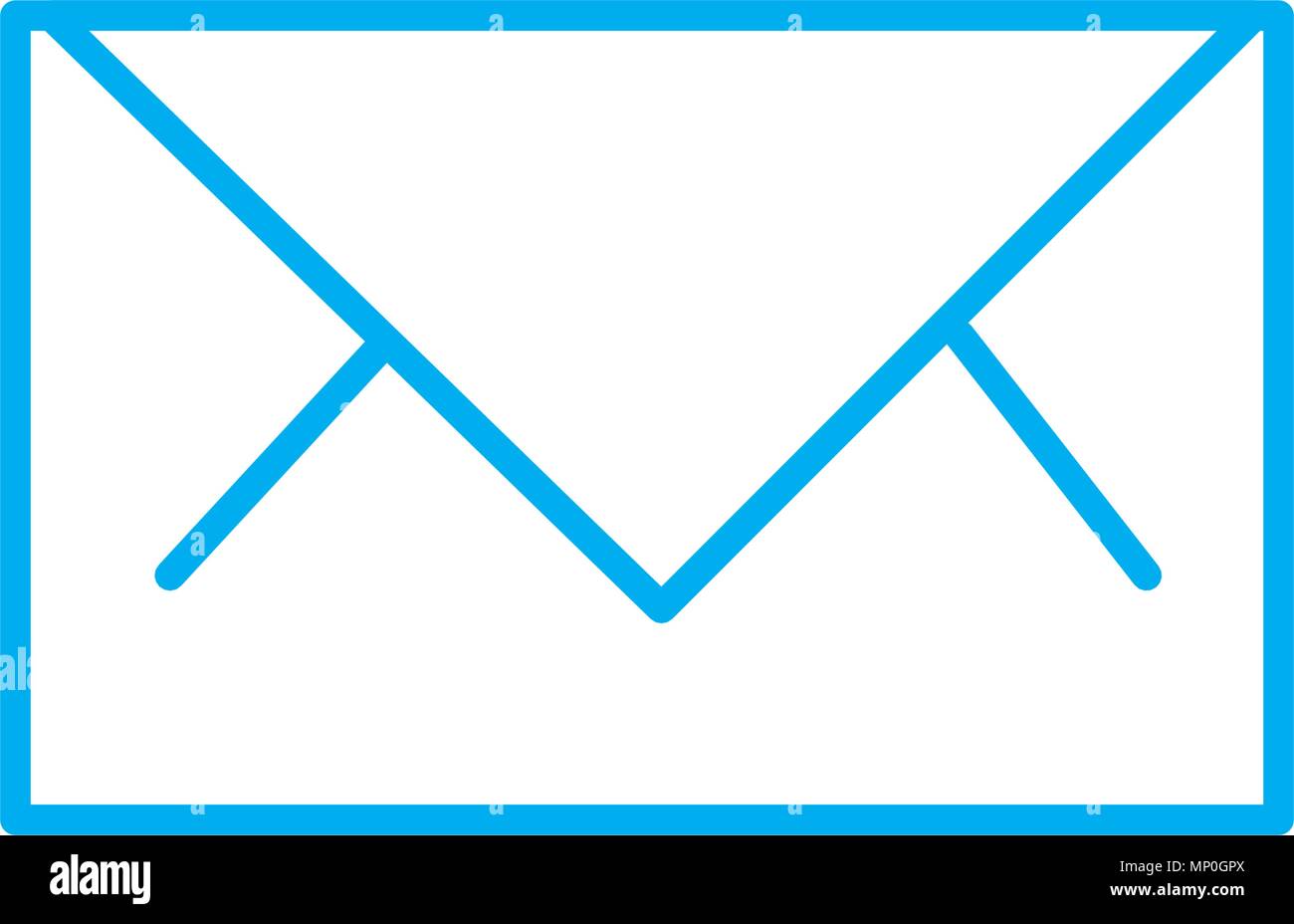 Business letter linear icon concept. Business letter line vector sign ...