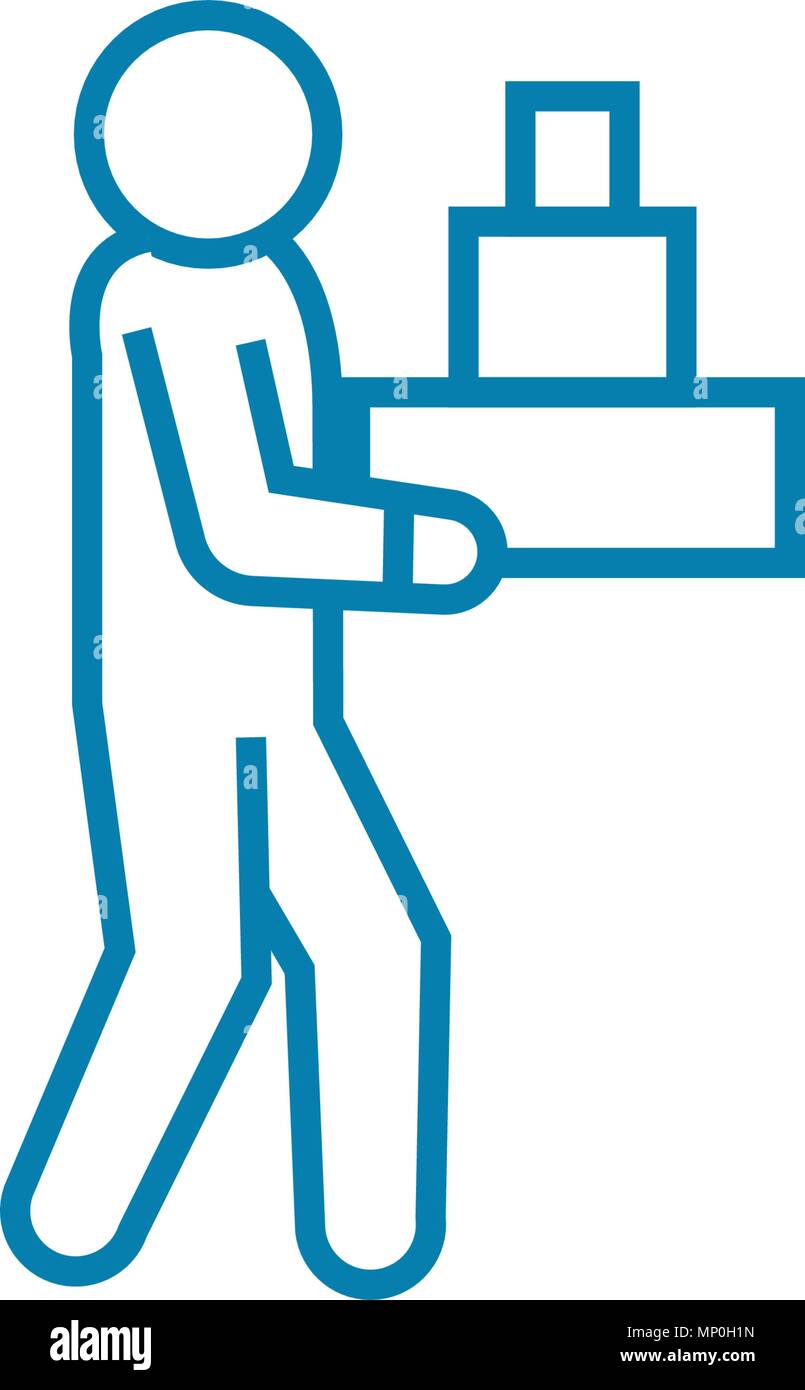 Celebration of an event linear icon concept. Celebration of an event ...
