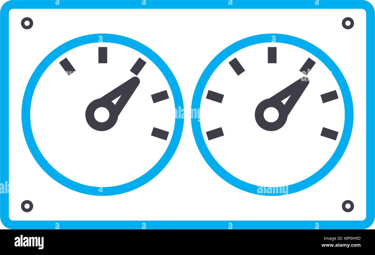 Control devices linear icon concept. Control devices line vector sign ...